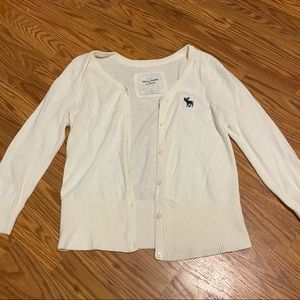 Abercrombie white cardigan
